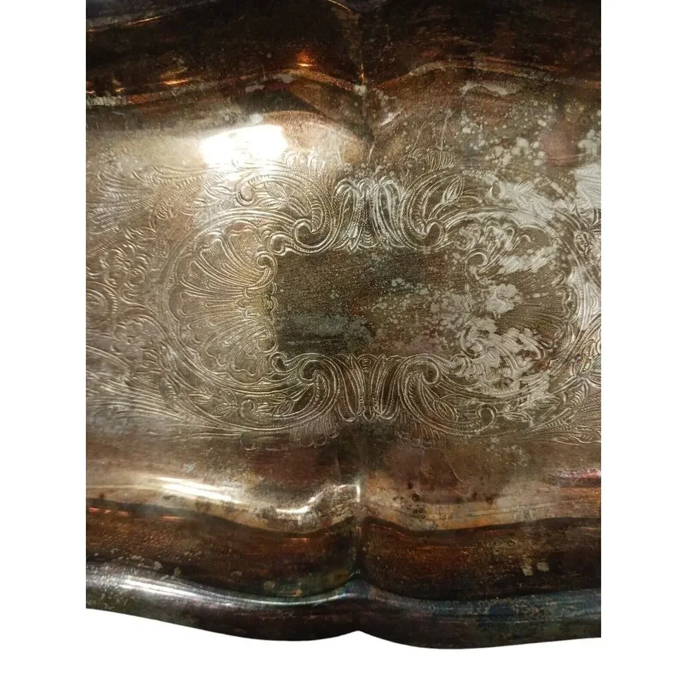 Antique Serving Tray Leonard 11